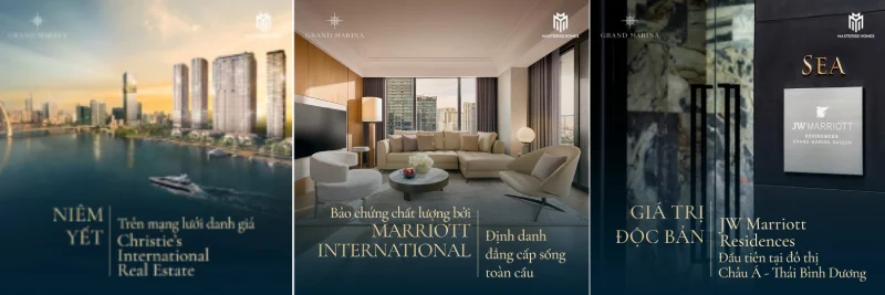 JW Marriott Residences Grand Marina Saigon: Tuyên ngôn sống vượt thời gian