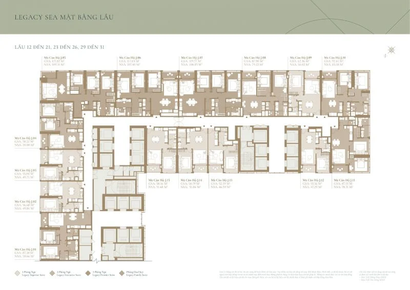Layout căn hộ Grand Marina Saigon