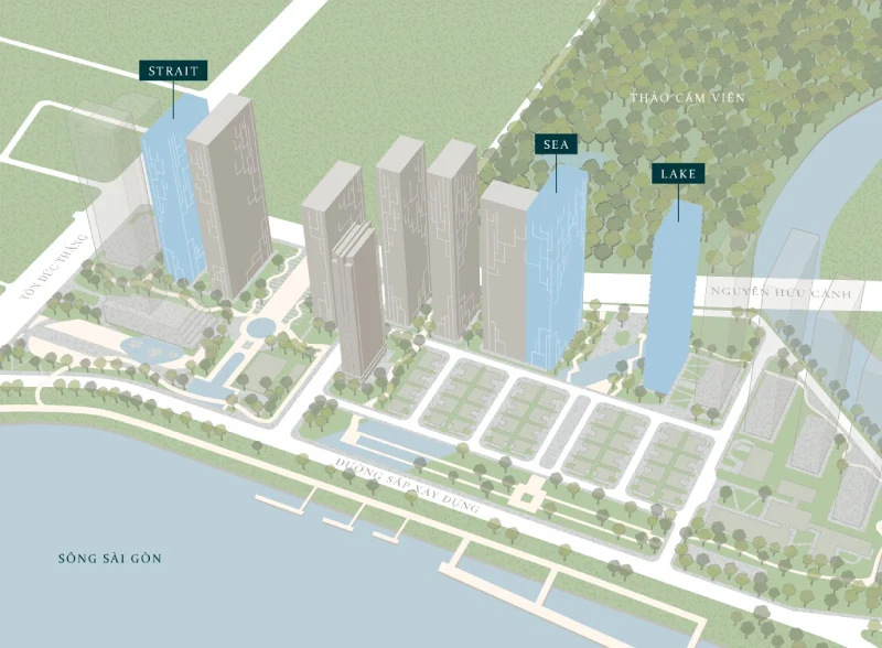 Mức giá và giá trị đầu tư của tòa Lake và tòa Sea Grand Marina Saigon